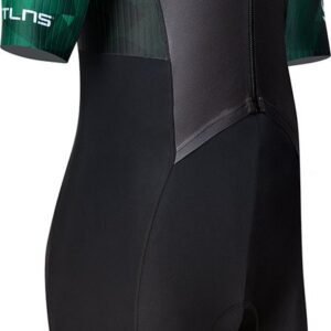 BTTLNS trisuit - triathlon pak - PRO Aero trisuit - trisuit korte mouw heren - langeafstand triathlon - Nemean 1.0 - groen - 3XL