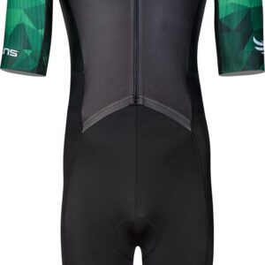 BTTLNS trisuit - triathlon pak - PRO Aero trisuit - trisuit korte mouw heren - langeafstand triathlon - Nemean 1.0 - groen - S