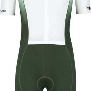 BTTLNS trisuit - triathlon pak - PRO Aero trisuit - trisuit korte mouw heren - langeafstand triathlon - Nemean 1.0 - groen-wit - S