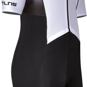 BTTLNS trisuit - triathlon pak - PRO Aero trisuit - trisuit korte mouw heren - langeafstand triathlon - Nemean 1.0 - wit - 3XL