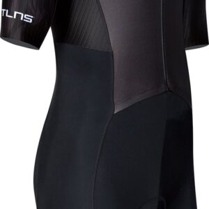 BTTLNS trisuit - triathlon pak - PRO Aero trisuit - trisuit korte mouw heren - langeafstand triathlon - Nemean 1.0 - zwart - L