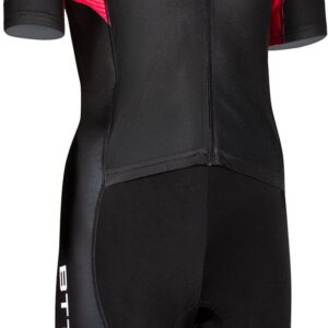 BTTLNS trisuit - triathlon pak - trisuit korte mouw dames - Chimera 1.0 - zwart-roze - L