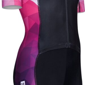 BTTLNS trisuit - triathlon pak - trisuit korte mouw dames - Typhon 2.0 SE - paars - S