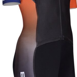 BTTLNS trisuit - triathlon pak - trisuit korte mouw dames - Typhon 2.0 - zwart-oranje - XS