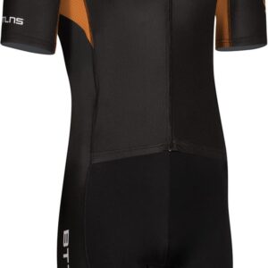 BTTLNS trisuit - triathlon pak - trisuit korte mouw heren - Chimera 1.0 - zwart-oranje - XS