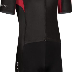 BTTLNS trisuit - triathlon pak - trisuit korte mouw heren - Chimera 1.0 - zwart-rood - XS