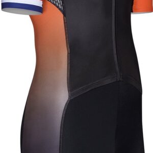 BTTLNS trisuit - triathlon pak - trisuit korte mouw heren - Typhon 2.0 - zwart-oranje - XS