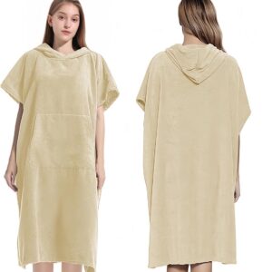 Badjas Poncho voor Volwassenen - Sneldrogende Microvezel Strand & Zwemponcho Unisex