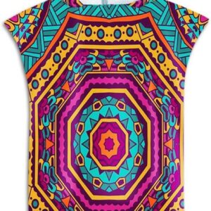Badponcho Microvezel - Wisselponcho Strandjas - Kleding Wisselen - Met Capuchon - 75 x 110 cm - Stijl 8