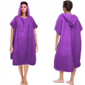 Badponcho voor Dames en Heren - Microvezel Surfponcho met Capuchon - Ideale Omkleedhulp voor Strand en Zwemmen