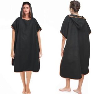 Badponcho voor dames en heren - Microvezel Surf Poncho met Capuchon