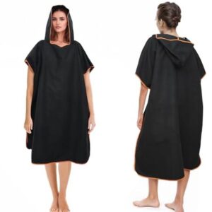 Badponcho voor dames en heren - Microvezel Surf Poncho met Capuchon