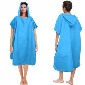 Badponcho voor dames en heren - Microvezel surfponcho met capuchon - Ideaal voor strand en wateractiviteiten