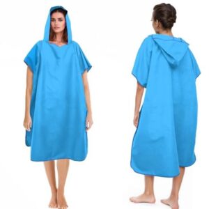 Badponcho voor dames en heren - Microvezel surfponcho met capuchon - Ideaal voor strand en wateractiviteiten