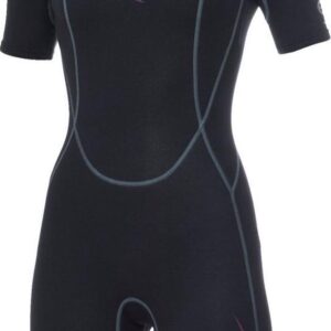 Bare 2mm Shorty - Wetsuit - Dames - 12 - Zwart/Roze