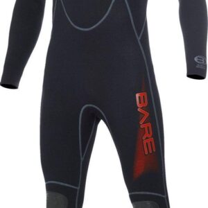 Bare 3/2mm Full - Wetsuit - Heren - M/L - Zwart/Rood