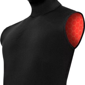 Bare 5/3mm Ultrawarmth Hooded Vest Black Men L - Wetsuitvest - Heren - Zwart
