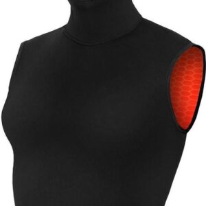 Bare 5/3mm Ultrawarmth Hooded Vest Black Women 12 - Wetsuitvest - Dames - Zwart