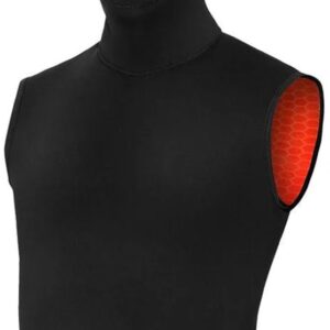 Bare Ultrawarmth 7/3 Mm Hooded Mouwloze Rashguard Zwart XL Man