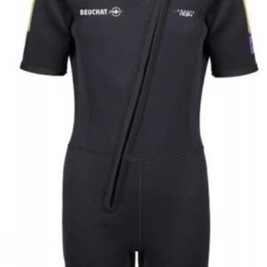 Beuchat 1dive Junior 3 Mm Shorty Met Korte Mouwen Zwart 14-16 Years Jongen
