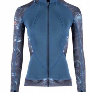 Beuchat Atoll Rash Guard Met Lange Mouwen En Volledige Ritssluiting Blauw XS Vrouw