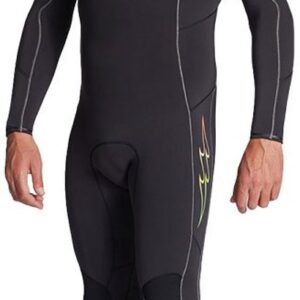 Billabong Absolute 3/2 Mm Lange Mouwen Neopreen Wetsuit Met Borst Rits Zwart L Man