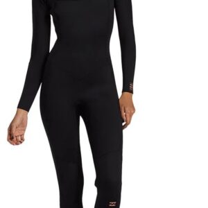 Billabong Foil Gbs 4/3 Mm Dames Wetsuit Van Neopreen Met Lange Mouwen En Rits Op De Borst Zwart MS Vrouw
