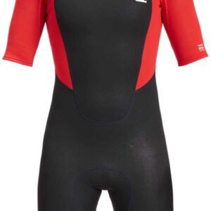 Billabong Intruder 2/2 Mm Korte Mouw Neopreen Pak Met Rits Op De Rug Rood S Man
