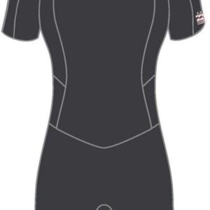 Billabong Launch 2/2 Mm Dames Shorty Met Ritssluiting Aan De Achterkant Zwart 6 Vrouw