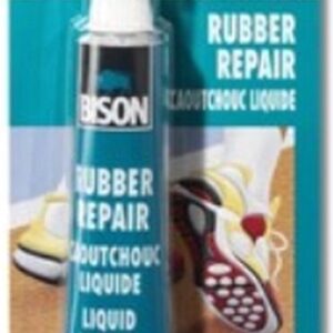 Bison Rubber Repair tube 50 ml, reparatiepasta, beschermen, waterdichtmaken, sterk, blijvend flexibel, temperatuurbestendig van - 40°C tot + 120°C, makkelijk in gebruik