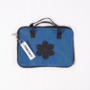 Blauw-Zwart met Zwarte bloem