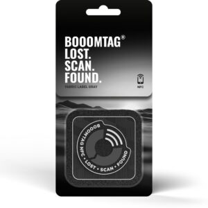 Booomtag® NFC Stoffenlabel Zwart