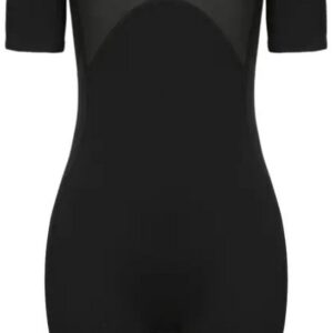 Bovista Wetsuit Dames - Swimsuit - Shorty - Surfpak - Duikpak - Lange Mouw - Zwemsuit - Zwart - XXL