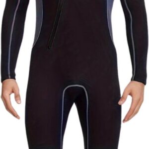 Bovista Wetsuit Heren - Swimsuit - Shorty - Surfpak - Duikpak - Lange Mouw - Zwemsuit - Zwart - S