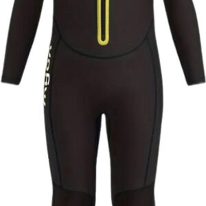 Bovista Wetsuit Kinderen - Swimsuit - Shorty - Surfpak - Duikpak - Lange Mouw - Zwemsuit - Geel - 8y