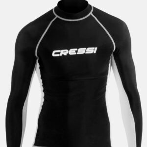 CRESSI RASH GUARD MAN | LANGE MOUW | ZWART/WIT S (48)
