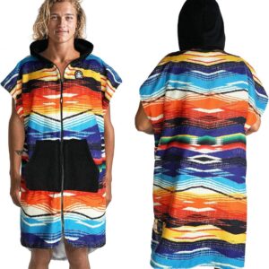 Comfortabele Aankleedponcho met Capuchon voor Surfen en Zwemmen
