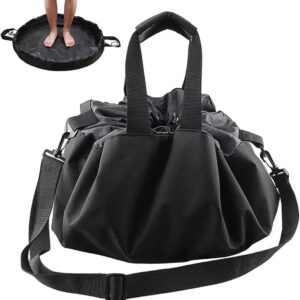 Cosensi - Opbergtas voor strandsurfen en zwemuitrusting met trekkoord van polyester - Waterdichte tas voor neopreenpak - Kleedmat - Handige tas