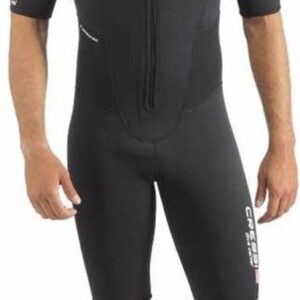 Cressi Endurance 3 Mm Shorty Met Korte Mouwen Zwart L Man