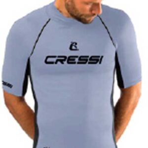 Cressi Spa 2024 Korte Mouw Rash Guard Grijs L Man