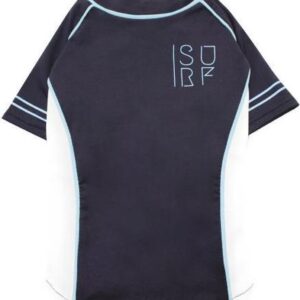 Croci T-Shirt Hond Surfing Zwart / Wit / Lichtblauw