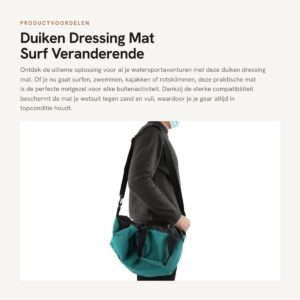 Dailygoods- Dressing Mat Sterke Compatibiliteit - Surf/Veranderende Mat - Waterdicht - Oxford Stof - Reisvriendelijk - Beschermt Wetsuit - Aankleedmat