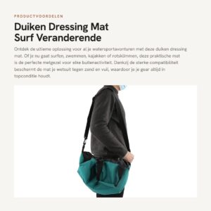 Dailygoods- Dressing Mat Sterke Compatibiliteit - Surf/Veranderende Mat - Waterdicht - Oxford Stof - Reisvriendelijk - Beschermt Wetsuit - Aankleedmat