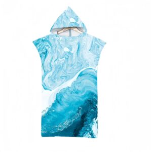 Dailygoods - Volwassen Hooded Strandhanddoek en Poncho voor Wetsuit Verandering