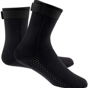 Dailygoods- Watersokken 3mm Neopreen - Antislip - Wetsuit Sokken - Zwart - Maten XS t/m XXL - Ideaal voor Strand en Duiken - Duiksokken
