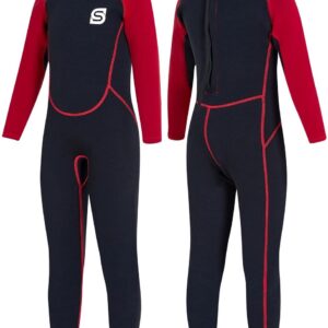 Dailygoods- Wetsuit 2,5 mm neopreen - UV50+ bescherming - warm en rekbaar - voor jongens/meisjes - ideaal voor zwemmen/snorkelen/surfen - Zwempak