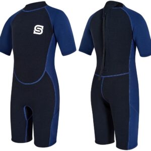 Dailygoods- Wetsuit Kinderen 2,5 mm - Neopreenpak - UV50+ Bescherming - Warmtebehoud - Flexibel - Geschikt voor Zwemmen/Surfen