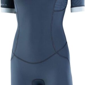Dames Shorty - Korte wetsuit - Watersport Genieten - 2mm Neopreen - 2/2 - Staalblauw