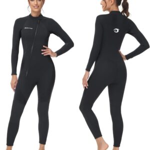 Dames Wetsuit 3/2mm - Volledige Duikpakken voor Surfen en Snorkelen, Zwart XL