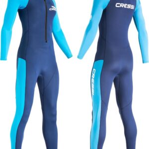 Dames Wetsuit - Watersport Pak - Zwemmen en Duiken - Flexibel Elastaan - 2 mm Dikte - Blauw Azuur